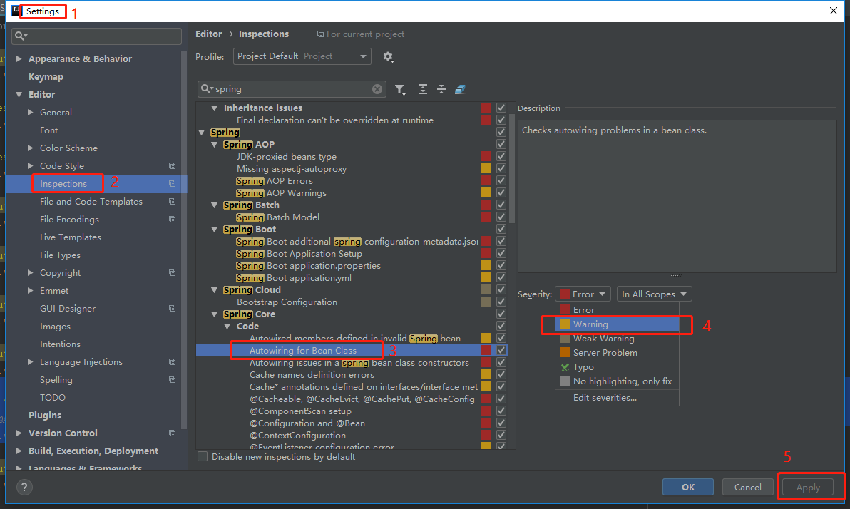 “Intellij IDEA使用@Autowired 注解标红报错解决办法”
